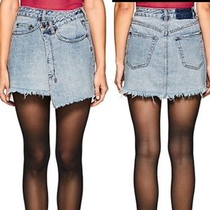 TopShop Moto Denim Skirt